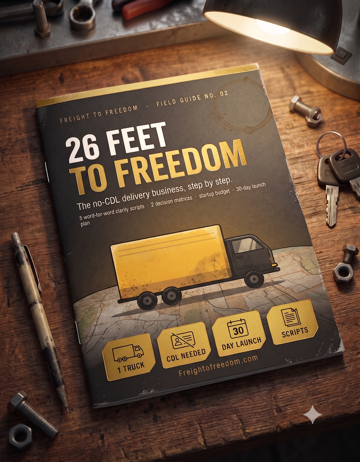 26 Feet to Freedom — Start a No-CDL Box Truck Business (2026)