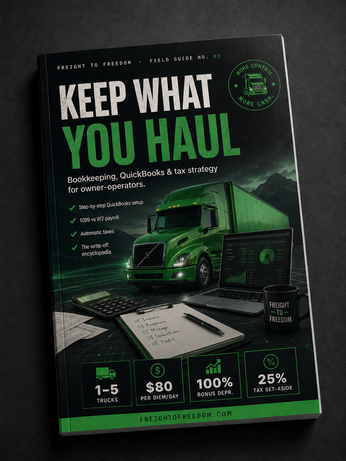 Keep What You Haul — Trucking Bookkeeping & Tax Guide (2026)