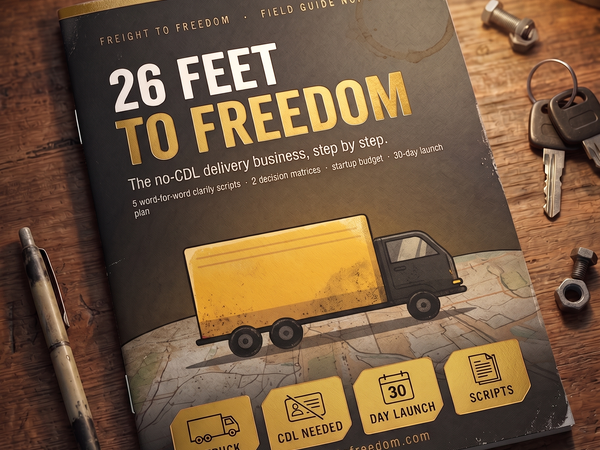 26 Feet to Freedom — Start a No-CDL Box Truck Business (2026)